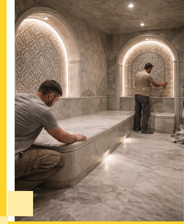 Турецкие бани под ключ в Щербинке от 254550 р. | ЭриданЩрб