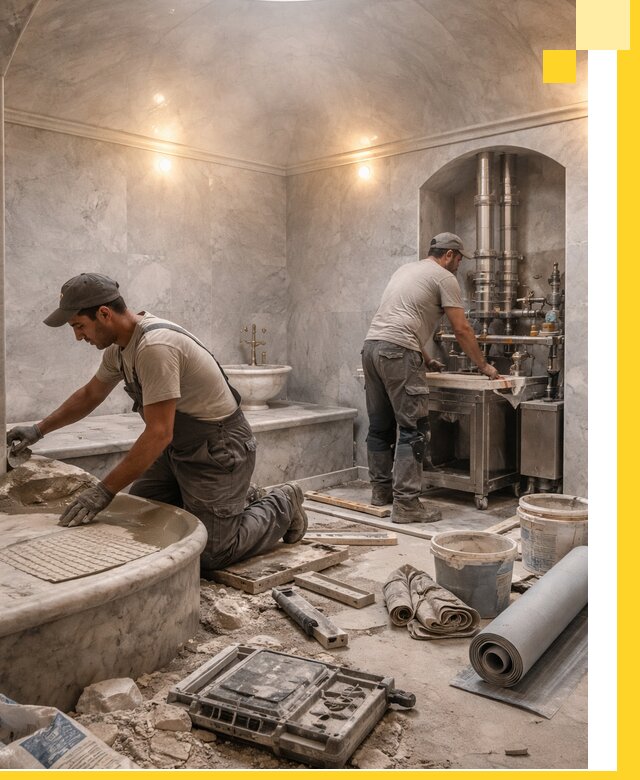 Строительство турецких бань хаммам под ключ в Щербинке