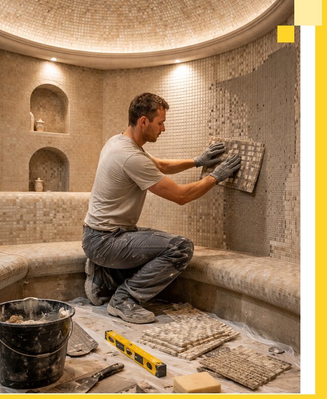 Устройство и монтаж домашнего хамама под ключ в Щербинке