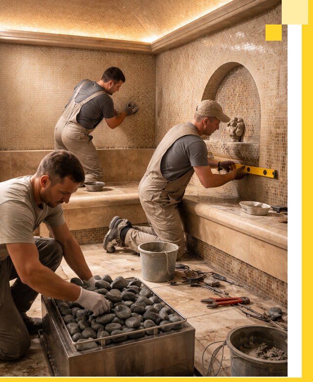 Проектирование и строительство хамама и сауны в Щербинке