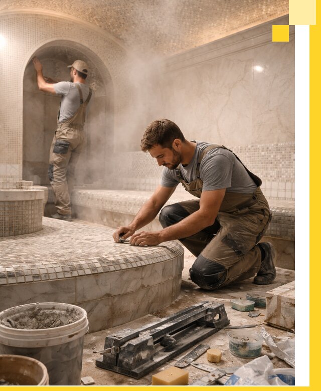 Профессиональный дизайн хамама и SPA под ключ в Щербинке